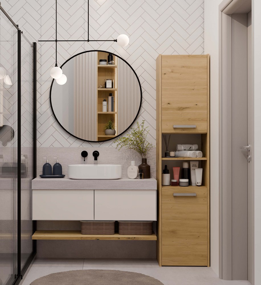 Słupek łazienkowy Sara S40 DĄB ARTISAN - obrazek 4