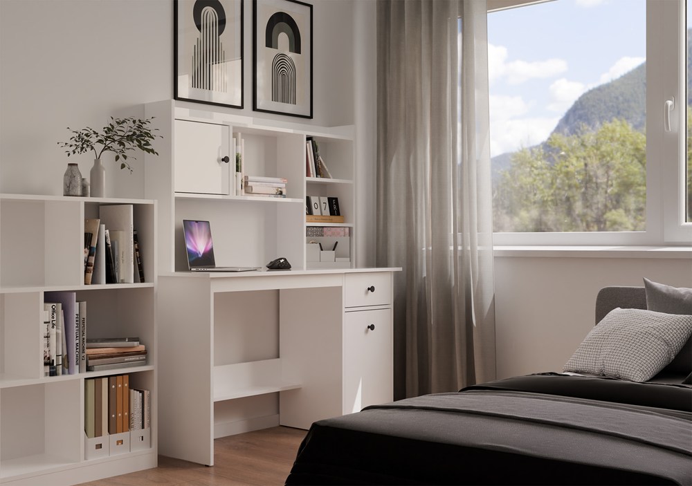 Biurko CHESTER 120 BIAŁY - obrazek 4