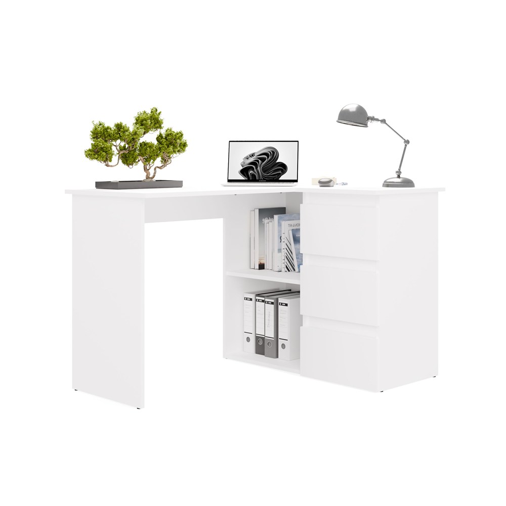 Biurko NICEA PRAWE BIAŁY - obrazek 6