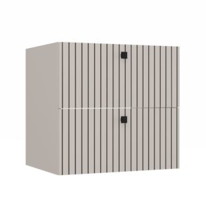 SZAFKA POD UMYWALKĘ TIGO 60 2S KASZMIR 2 SZUFLADY RYFLOWANY FRONT WISZĄCA