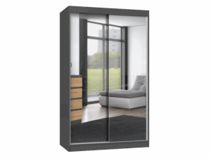 Szafa IGA 120/A ANTRACYT 2 Lustra Do Sypialni Przedpokoju