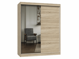 Szafa IGA 160 A/B SONOMA 1 x Lustro Do Sypialni Przedpokoju