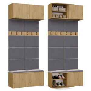 Garderoba Podwójny Wieszak HAGA II/2W DĄB ARTISAN