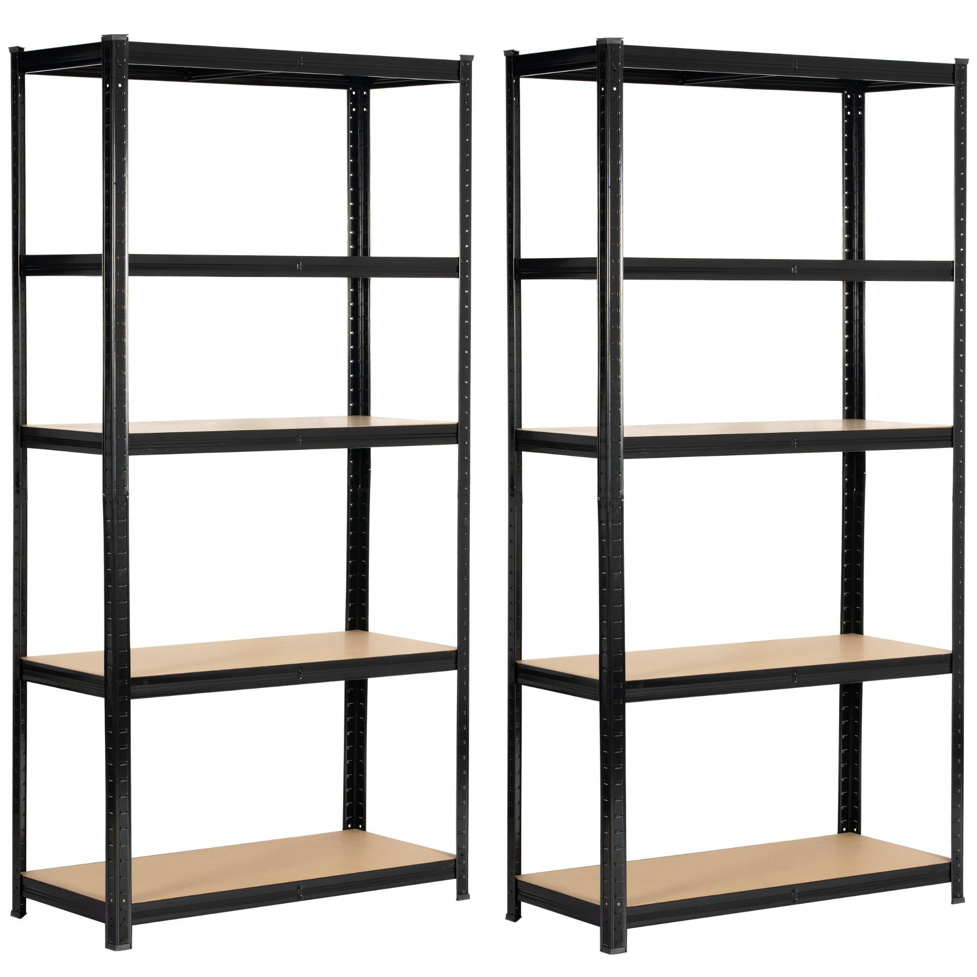 2x REGAŁ METALOWY 90x40x180 CZARNY
