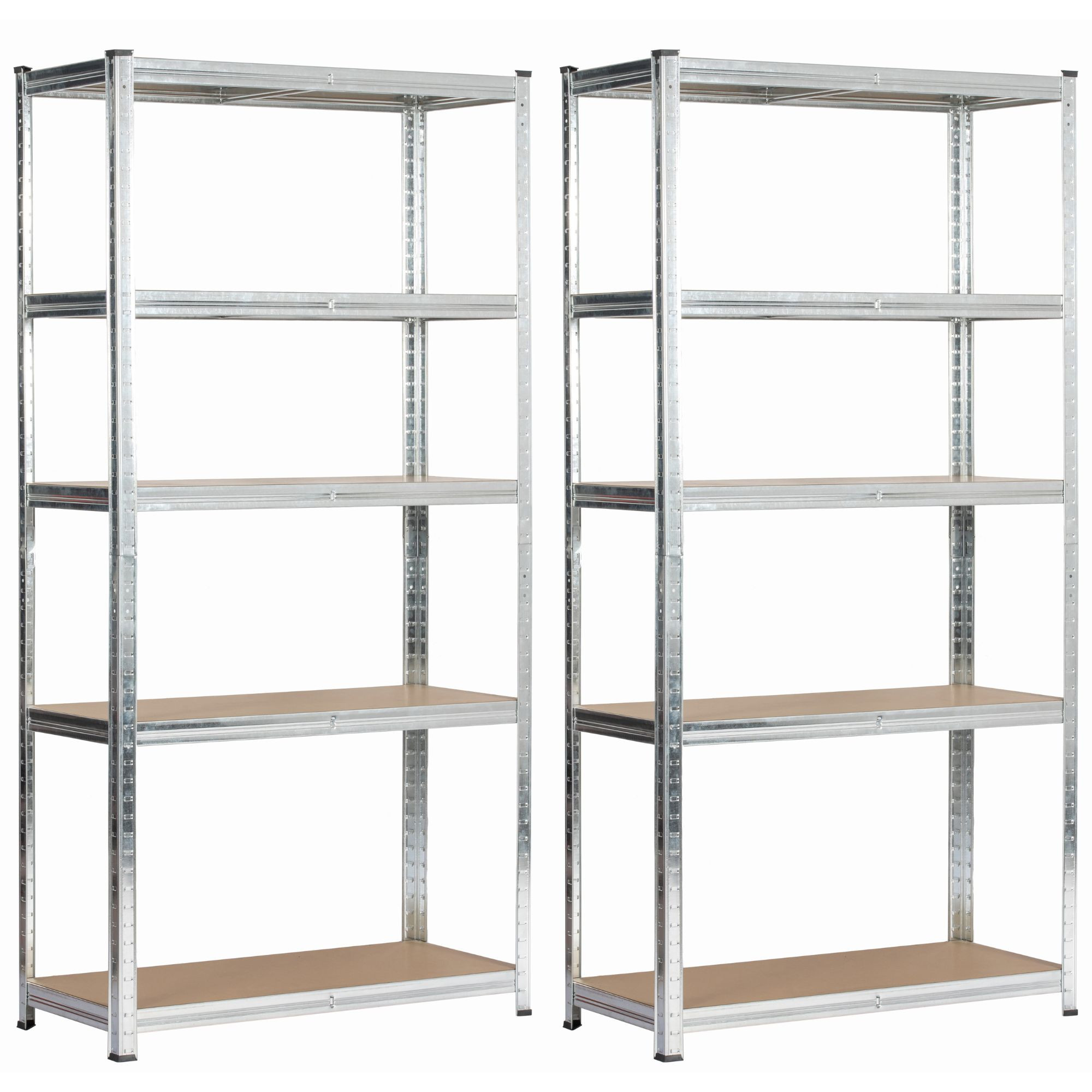 2x REGAŁ METALOWY 90x40x180 SREBRNY