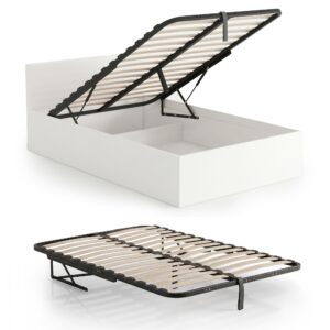 Stelaż metalowy do łóżka 100x200 cm z mechanizmem podnoszenia 28 listew dzielony