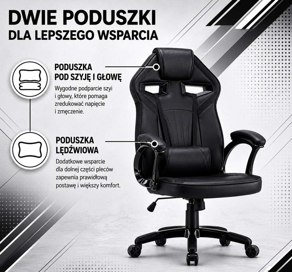 Fotel Drift DRIFT CZARNY - obrazek 7