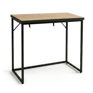 Konsola stolik loftowy ORIGO 90 cm Dąb Craft Czarne nogi