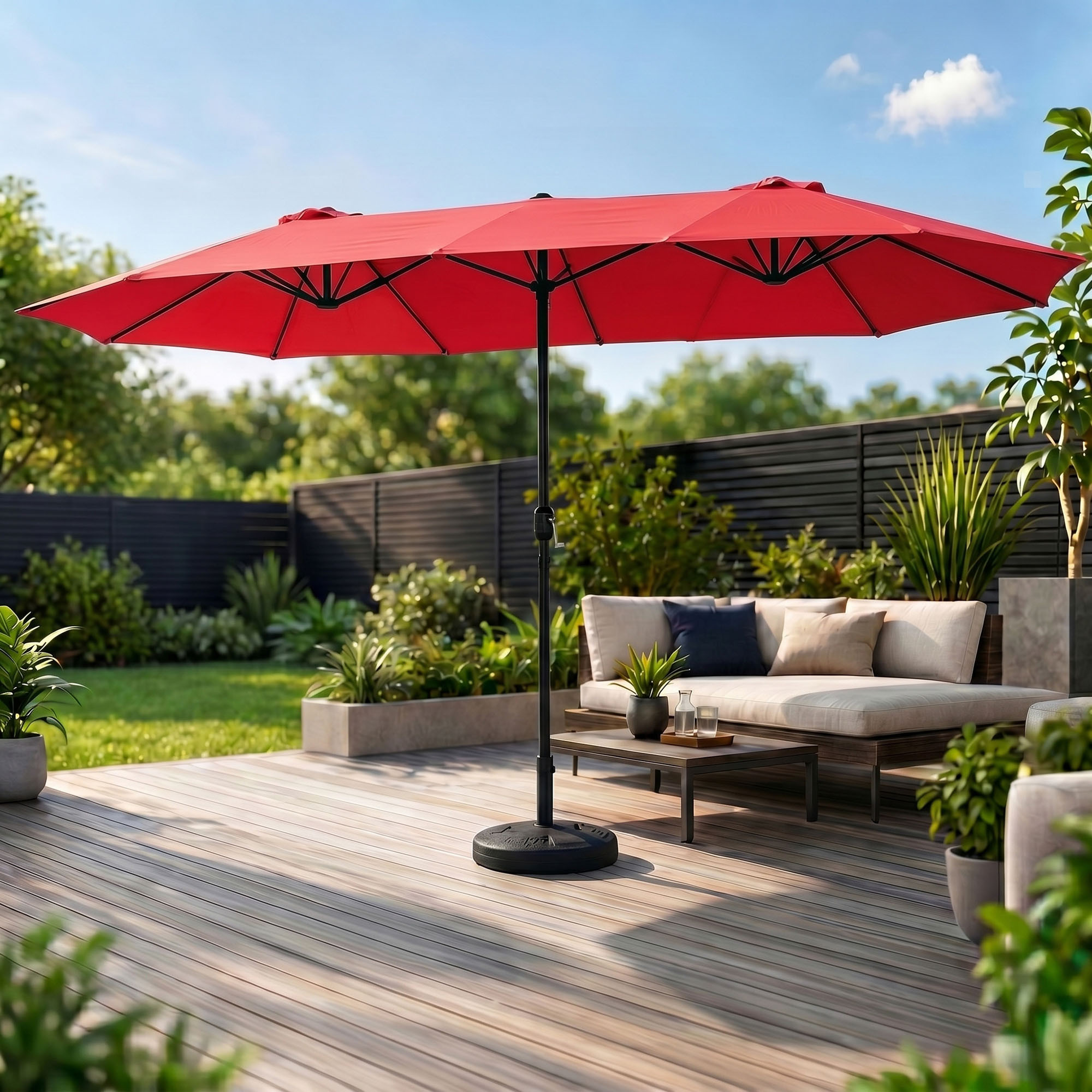 PARASOL OGRODOWY TILIA CZERWONY - obrazek 2